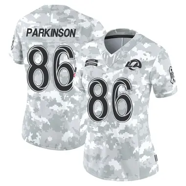 Women's Nike Los Angeles Rams Colby Parkinson 2024 Salute to Service Jersey - Arctic Camo Limited